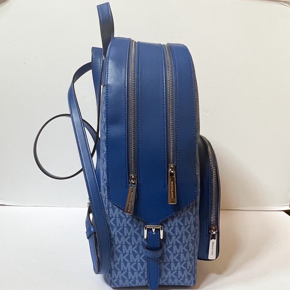 Michael Kors Jaycee Large Backpack MK Electric Blue - Picture 5 of 12